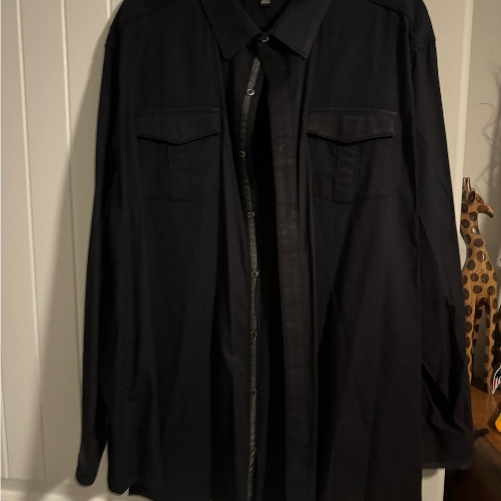 Rock & Republic Men's Dark Button-Up Jacket